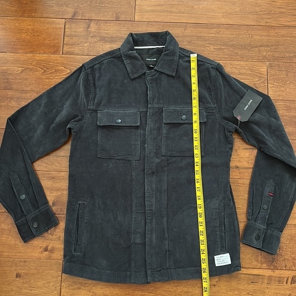 NWT Adam Levine Mens over shirt in green 
with double pockets Size S - Picture 9 of 9